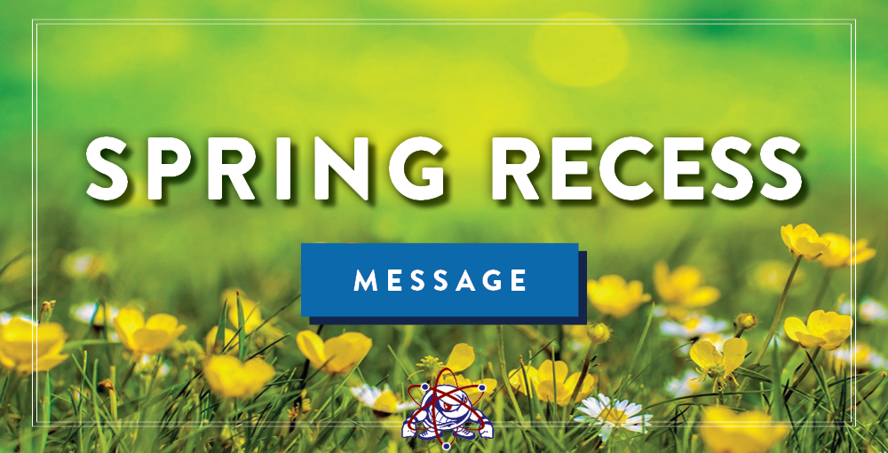 Superintendent, Dr. Tolga Hayali shares his warm wishes to the SANY families for their upcoming Spring Recess.