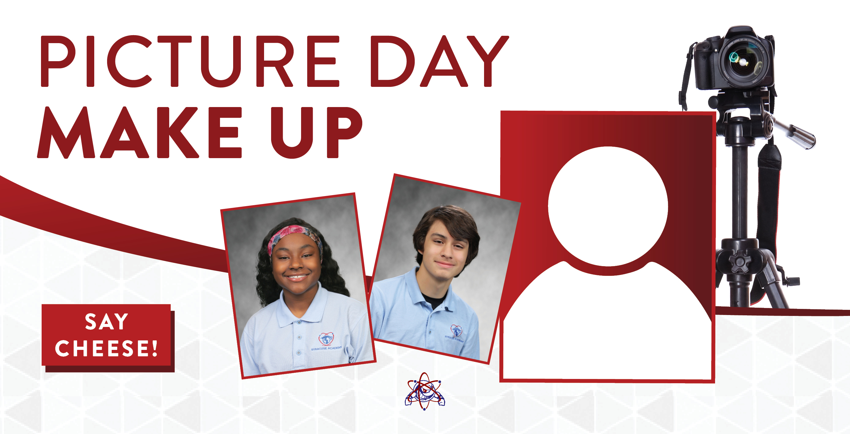 Utica Academy of Science school picture retake days will be the following: Elementary School 12/10, Junior Senior High School 12/03.Smile, Atoms!