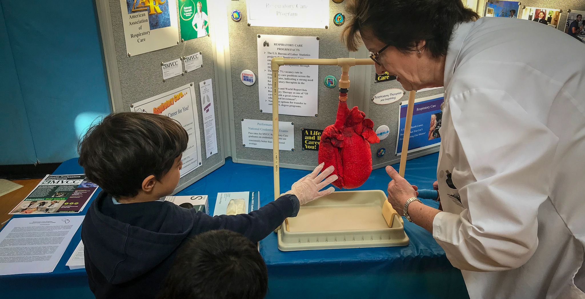 Kindergarten and 1st grade ESL Atoms attend UASCS career day. Atoms explored fields in public service, education and medical.