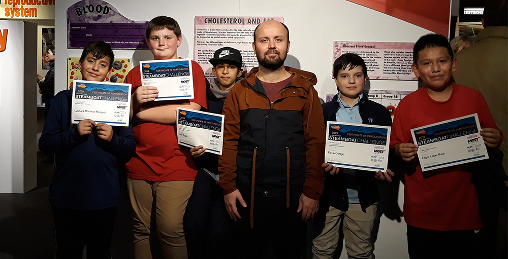 Elementary, middle and high school Atoms competed in the MOST’s CNY Steamboat Challenge