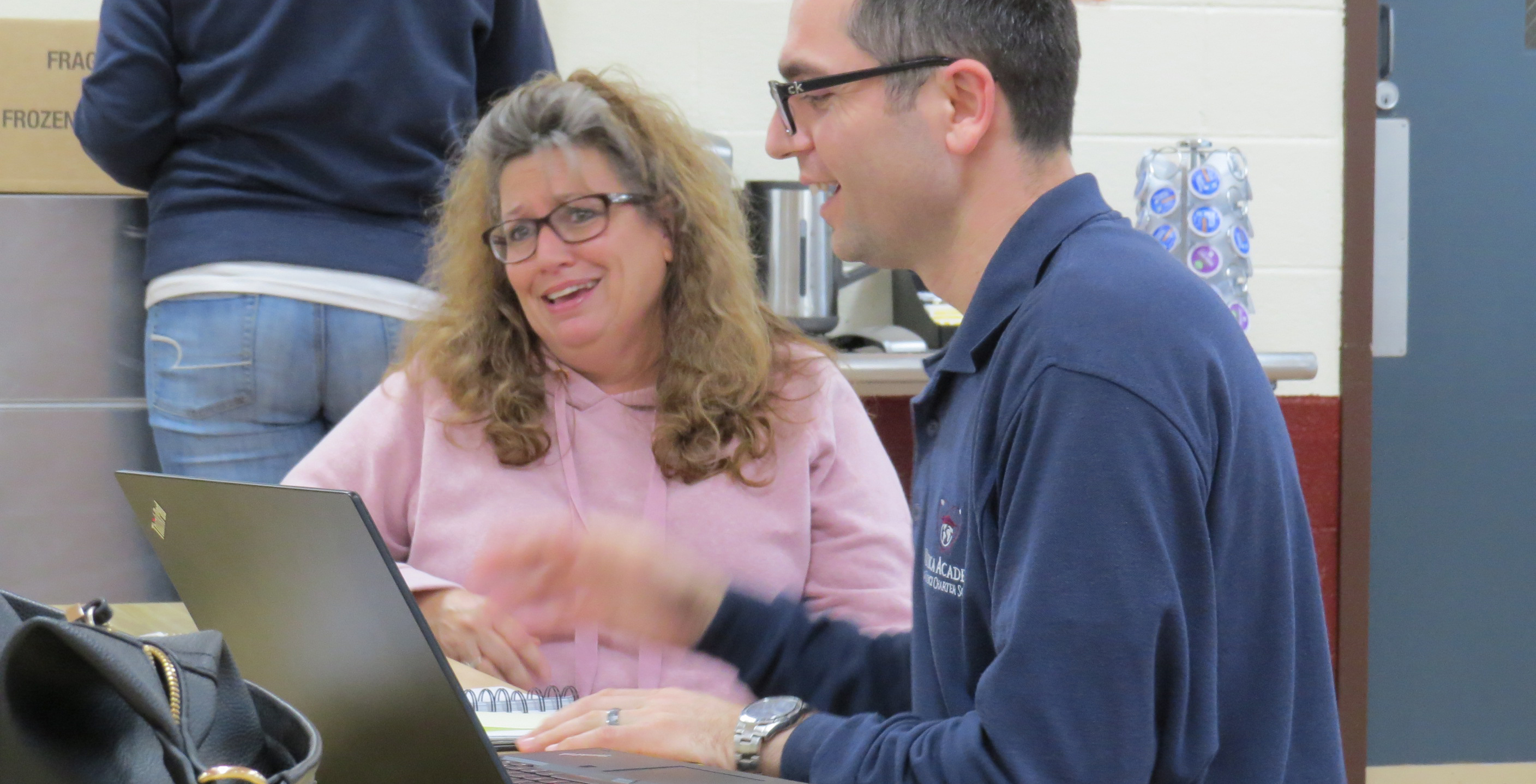 Middle School Atoms hosted their monthly Coffee & Conversation