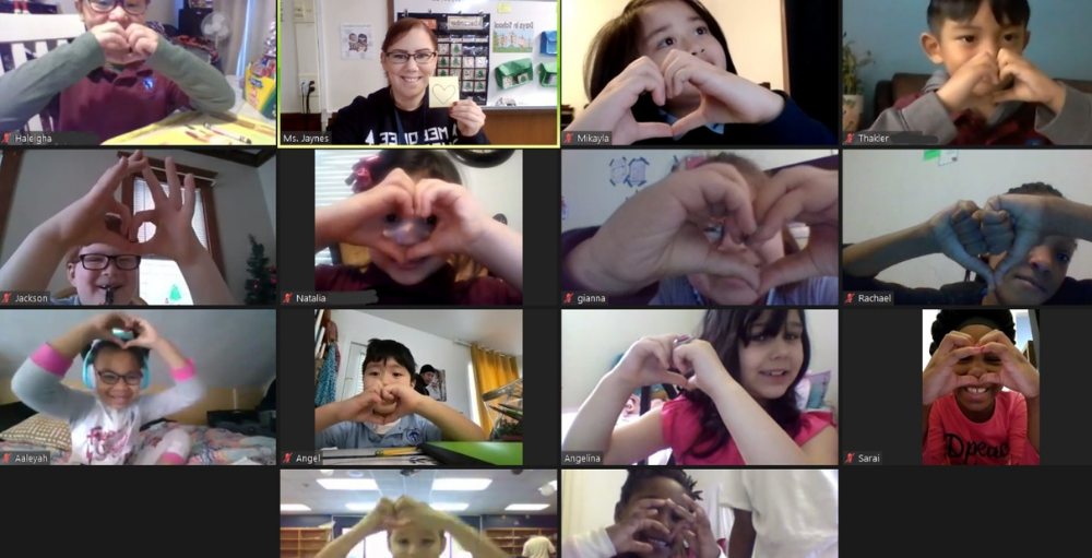 Utica Academy of Science first grade Atoms in Ms. Jayne’s class drew pictures over Zoom to honor and celebrate the achievements of Reverend Dr. Martin Luther King Jr.