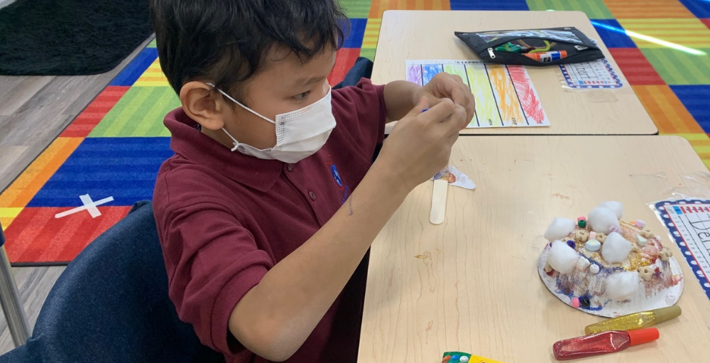 Elementary Atoms decorate and design leprechaun traps on St. Patrick’s Day.