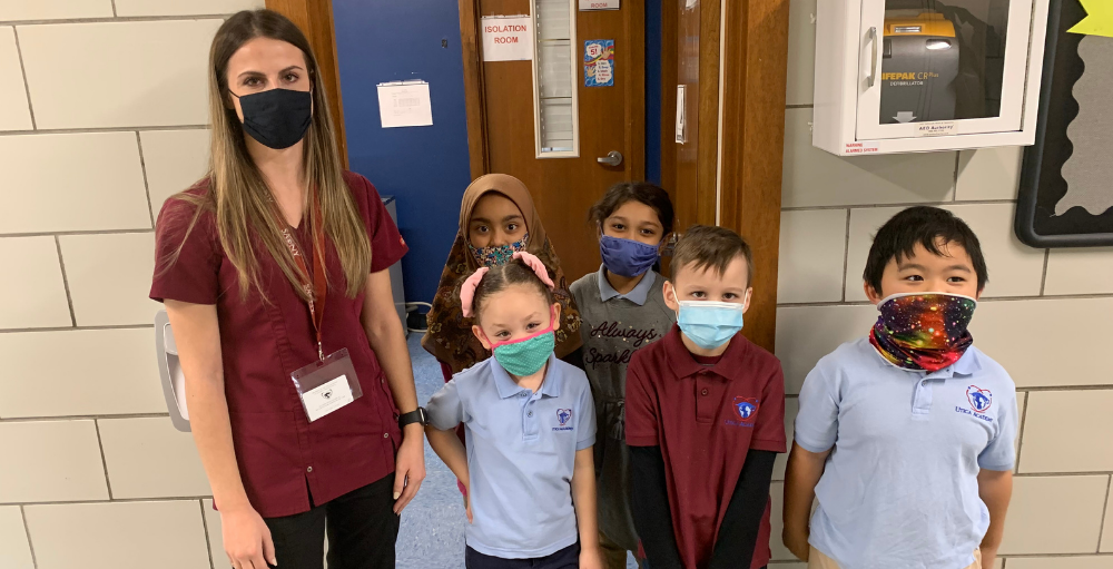 Utica Academy of Science elementary school ENL students tour the school and ask many questions using the 5 ‘W’s’ for an educational and creative class field trip.