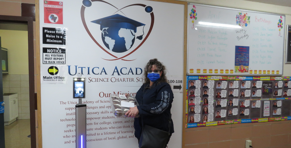 In honor of Teacher Appreciation Day earlier this month, a middle school parent delivered half moon cookies as a way to thank all the teachers for their hard work and dedication.