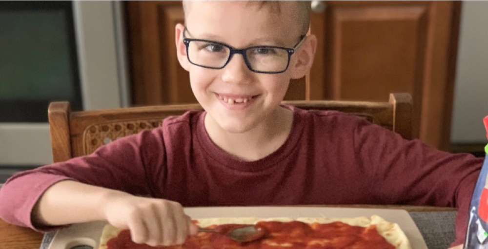 Utica Academy of Science Elementary Atoms created personal pan pizzas using bread or English Muffins