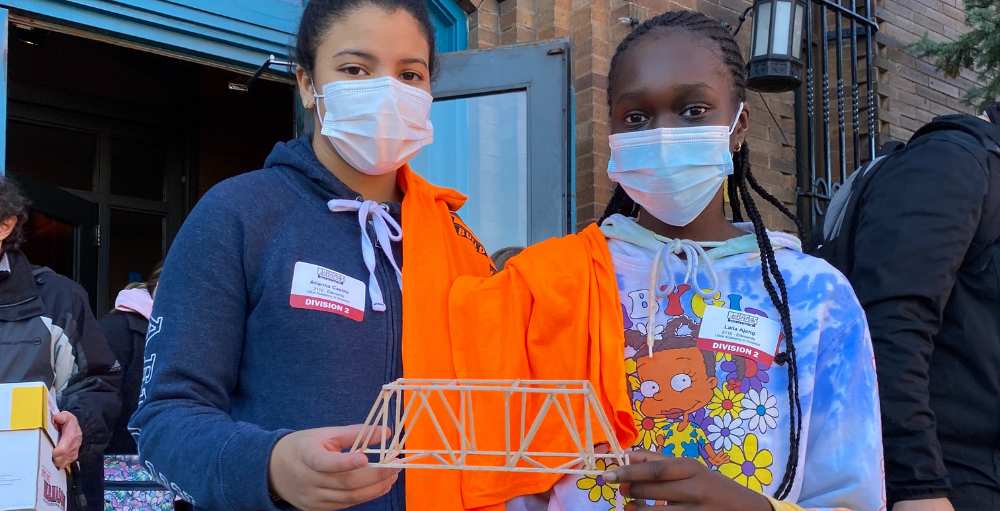 Utica Academy of Science junior senior high school students competed and received 3rd and 4th place in the annual STEM Engineering competition, CNY Bridges: Build ‘Em and Bust ‘Em Competition.