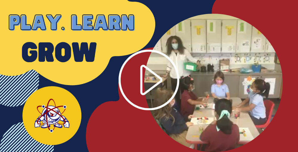 Utica Academy of Science kindergarten students in Ms. Salem’s ENL class participates in various language development games, activities and exercises.