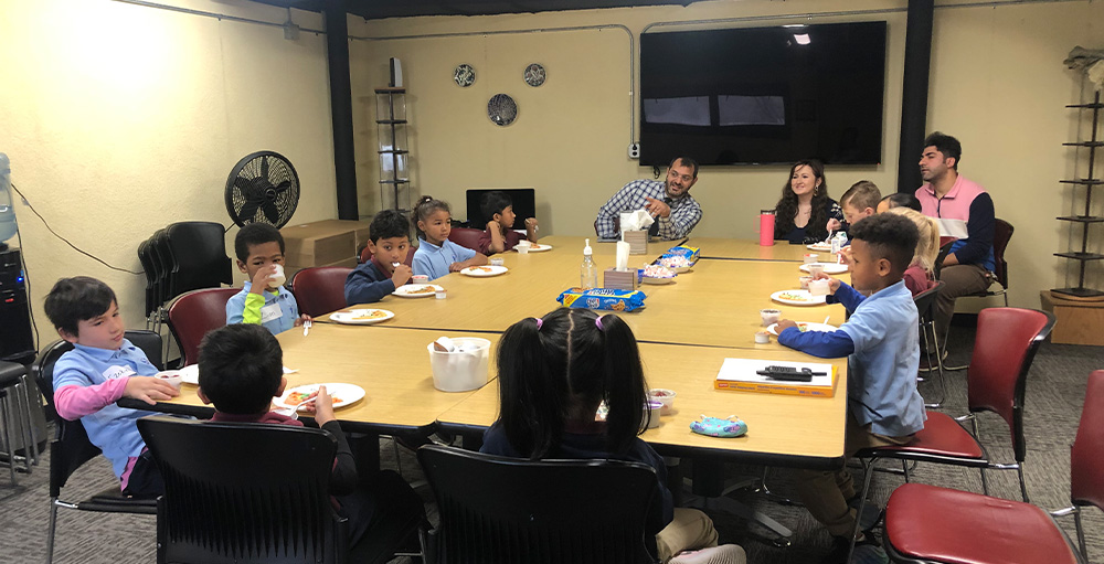 Utica Academy of Science Elementary Atoms Have Breakfast with Dr. Tolga Hayali