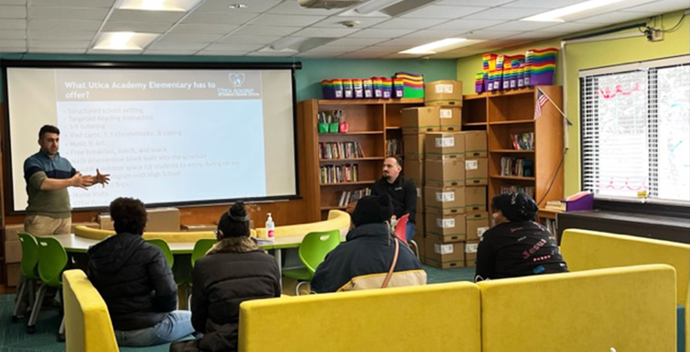 Utica Academy of Science Welcomes New Families During an Open House