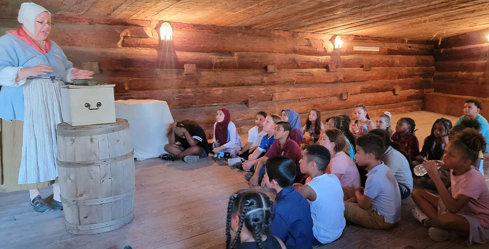 Utica Academy of Science Kindergarteners Visit Fort Stanwix 