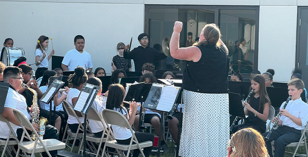 The Utica Academy of Science Band Performs Last Concert of the Year 
