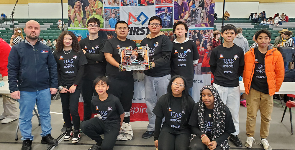 8th Grade Utica Academy of Science Students Participate in FTC MVCC Qualifier Tournament