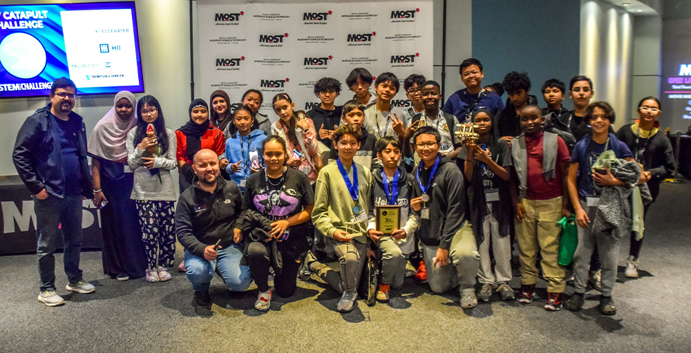 Utica Academy of Science 6th-10th Graders Compete in Catapult Competition