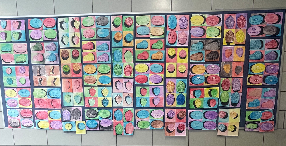 5th Grade Art Exhibition at Utica Academy of Science Displays Pop Art