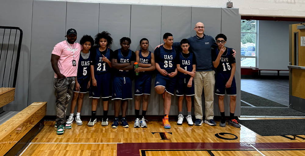 7th * 8th Grade Utica Academy of Science Boys Basketball Team Wins Last Game of the Season