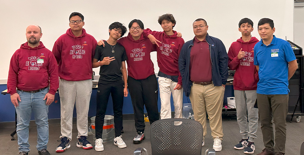 Utica Academy of Science Attend Drone Soccer Demonstration at SUNY Poly